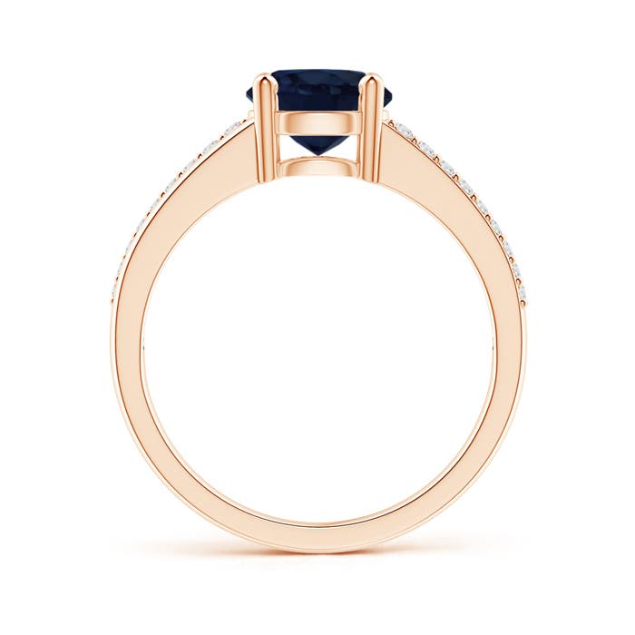 A - Blue Sapphire / 1.7 CT / 14 KT Rose Gold