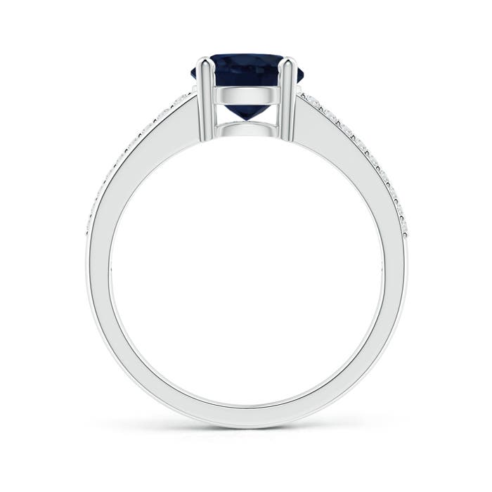 A - Blue Sapphire / 1.7 CT / 14 KT White Gold