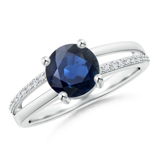Round AA Blue Sapphire