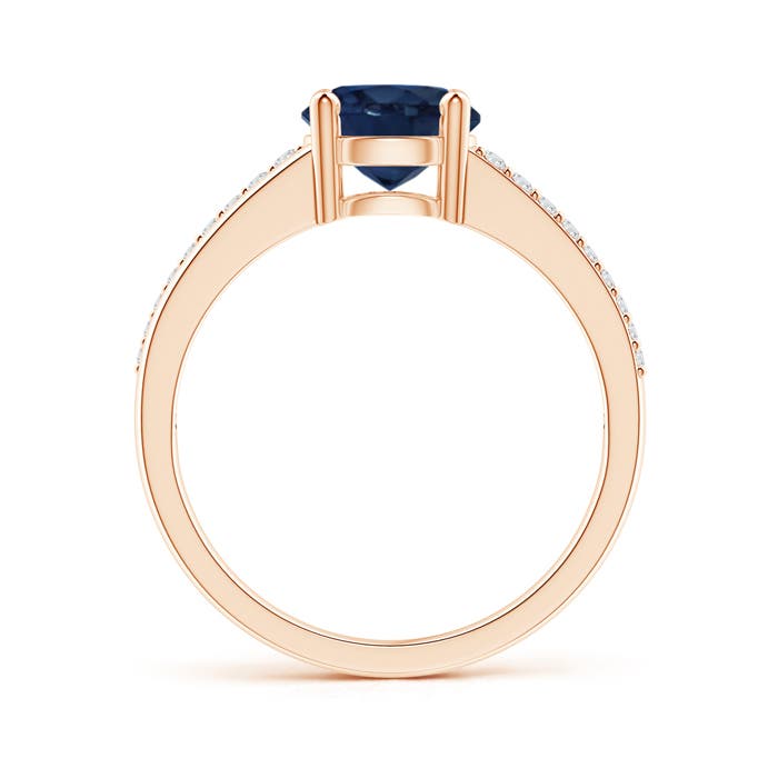 AA - Blue Sapphire / 1.7 CT / 14 KT Rose Gold