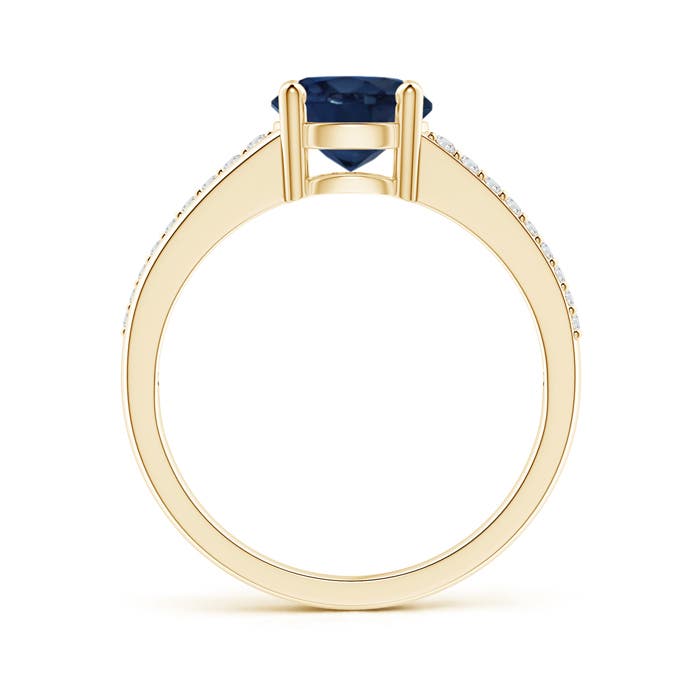 AA - Blue Sapphire / 1.7 CT / 14 KT Yellow Gold