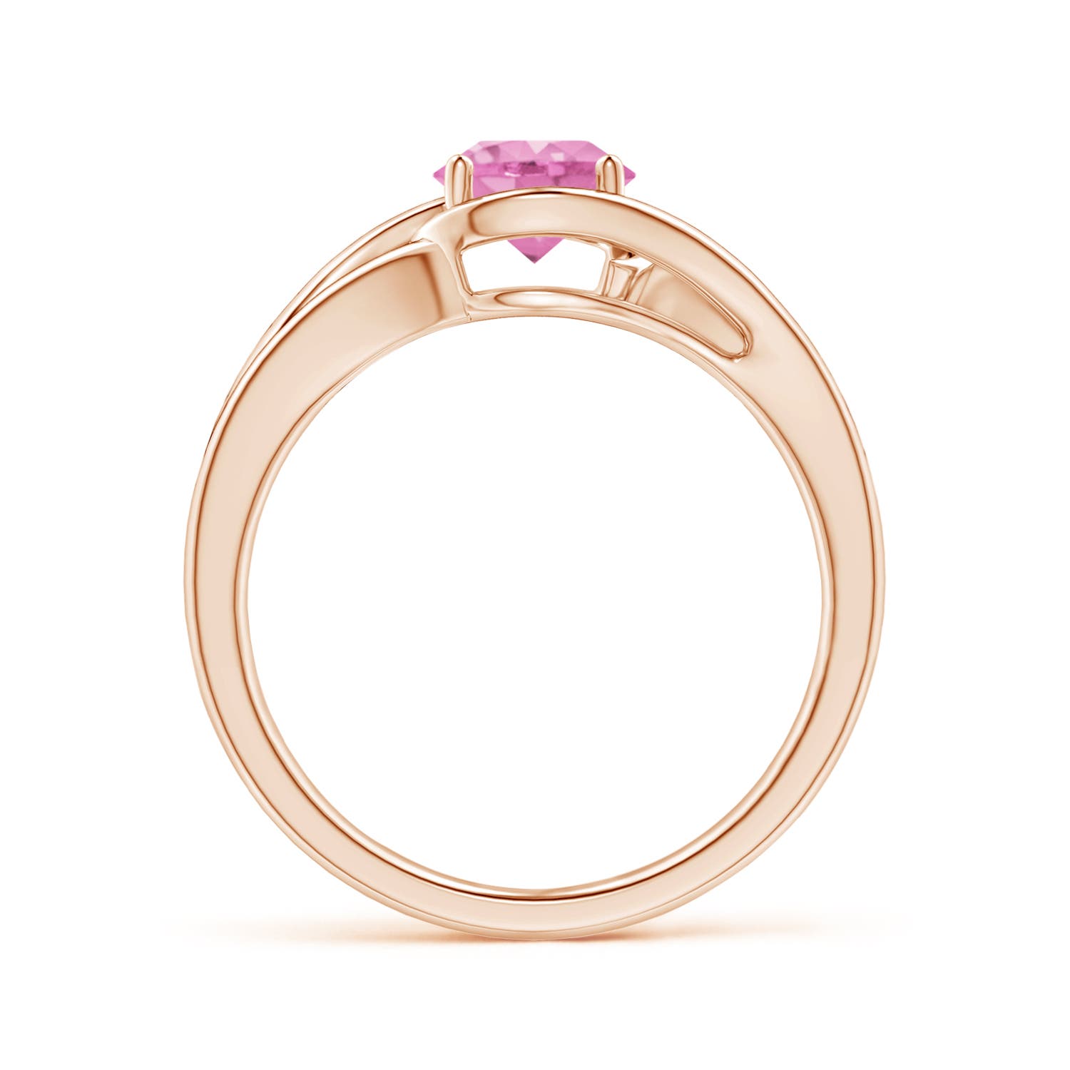 A - Pink Sapphire / 1 CT / 14 KT Rose Gold