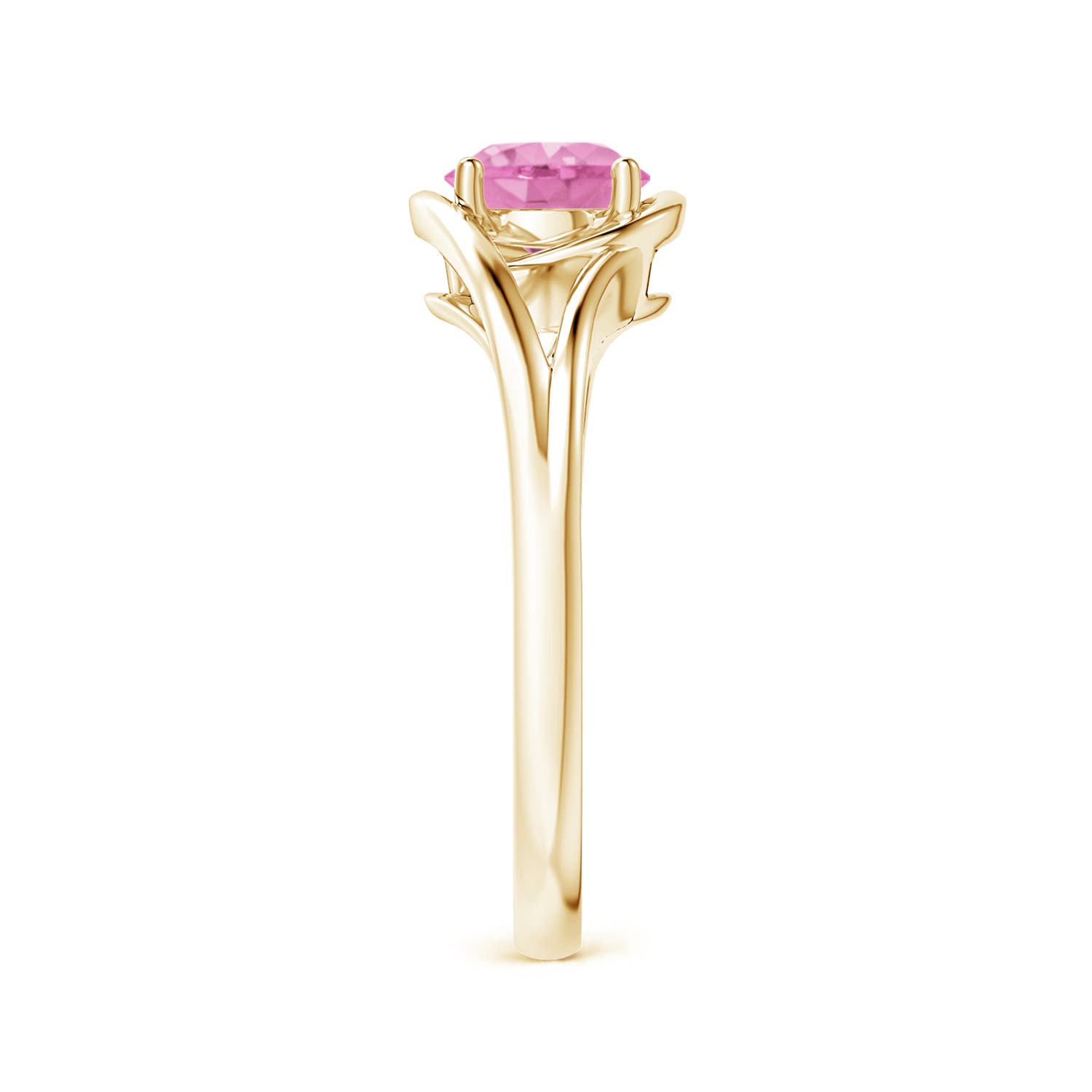 A - Pink Sapphire / 1 CT / 14 KT Yellow Gold