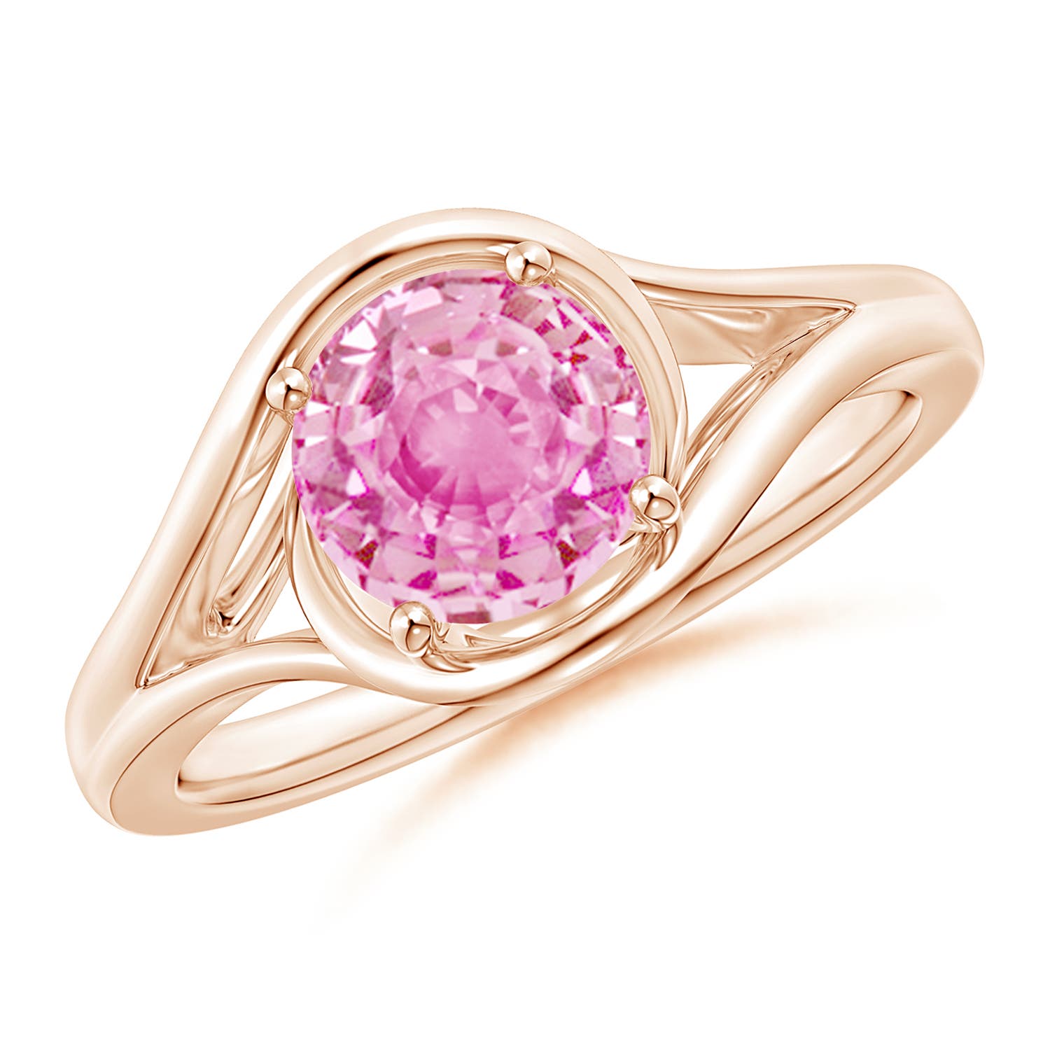 A - Pink Sapphire / 1.6 CT / 14 KT Rose Gold