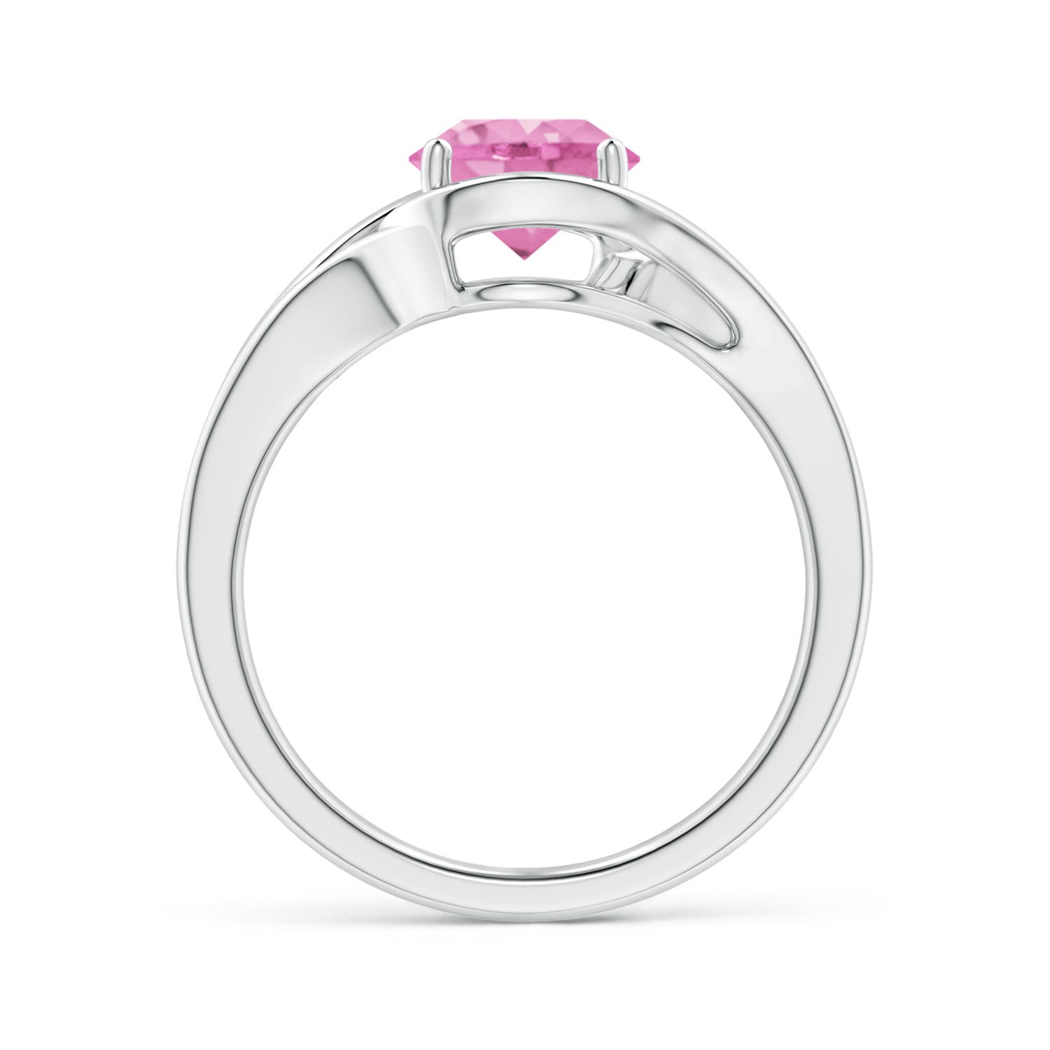 A - Pink Sapphire / 1.6 CT / 14 KT White Gold