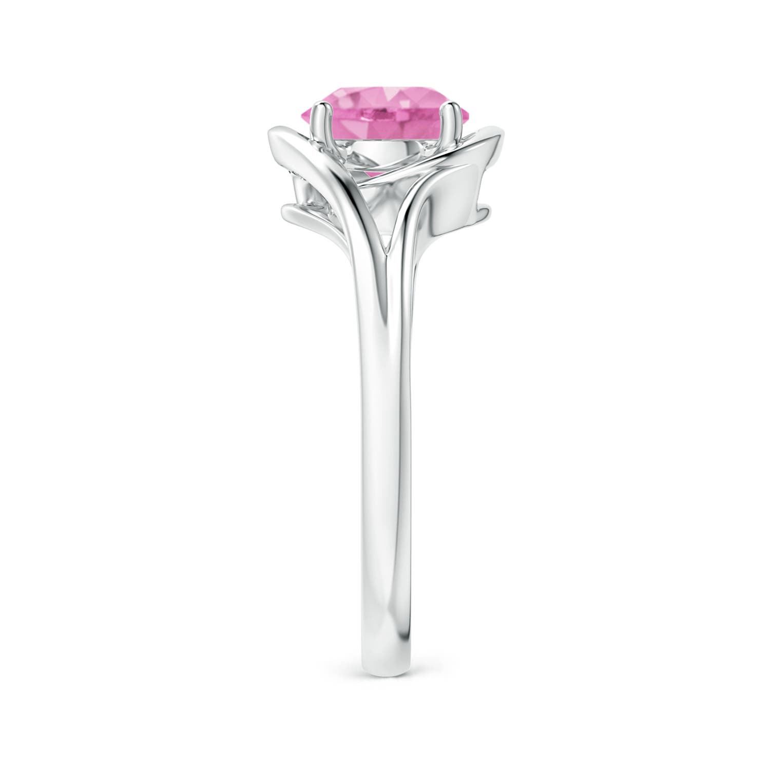 A - Pink Sapphire / 1.6 CT / 14 KT White Gold