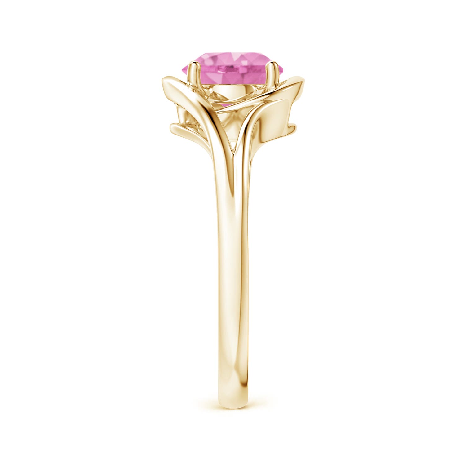 A - Pink Sapphire / 1.6 CT / 14 KT Yellow Gold