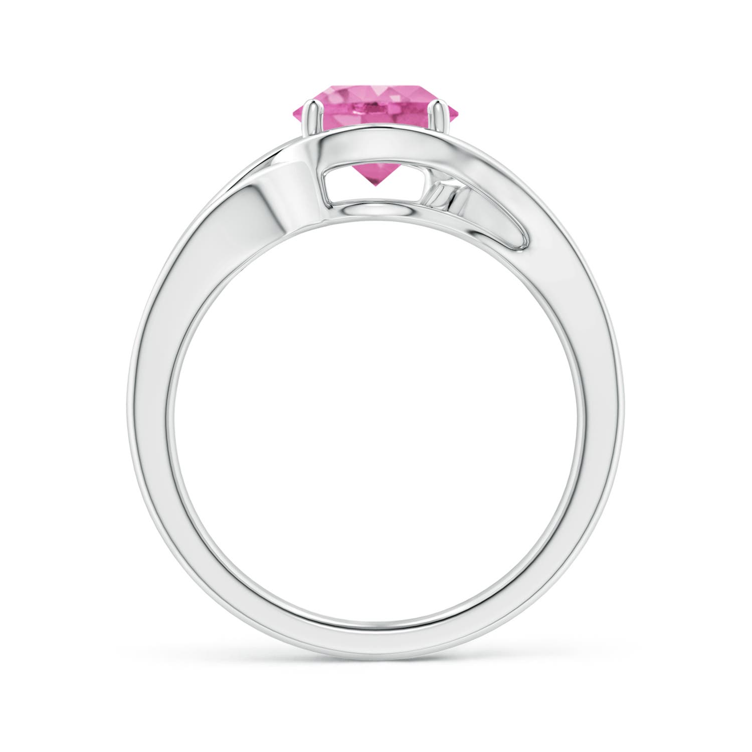 AA - Pink Sapphire / 1.6 CT / 14 KT White Gold