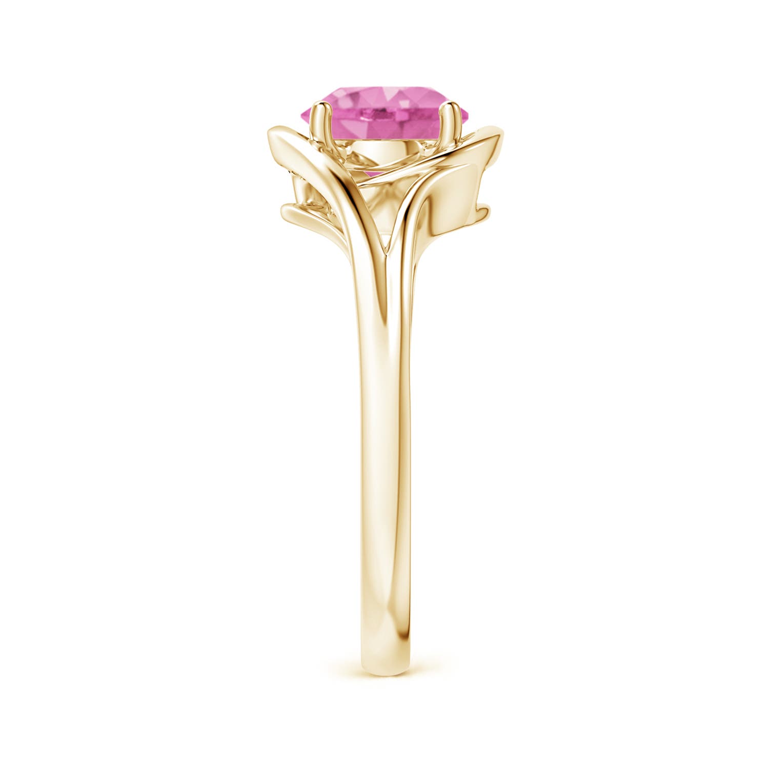 AA - Pink Sapphire / 1.6 CT / 14 KT Yellow Gold