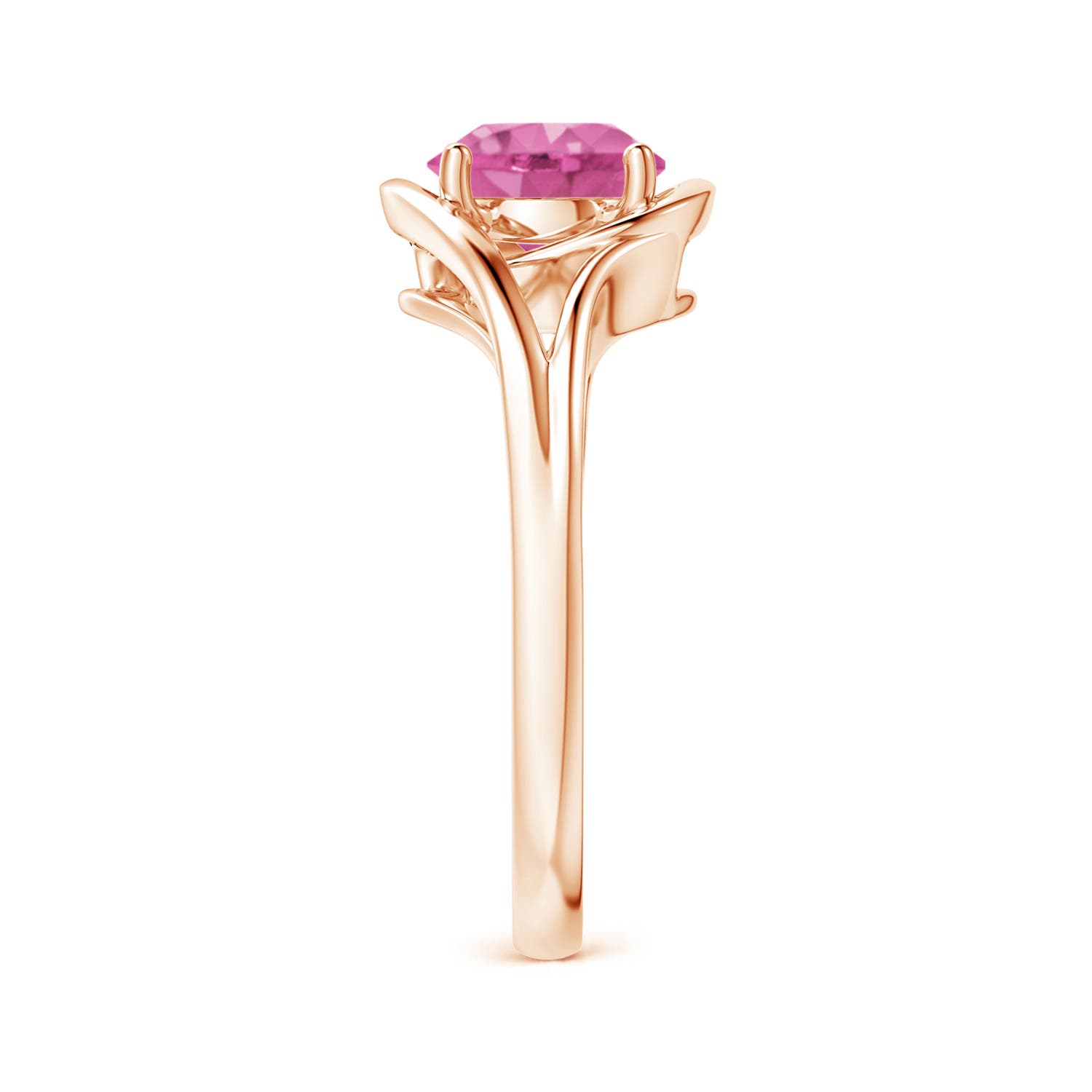 AAA - Pink Sapphire / 1.6 CT / 14 KT Rose Gold