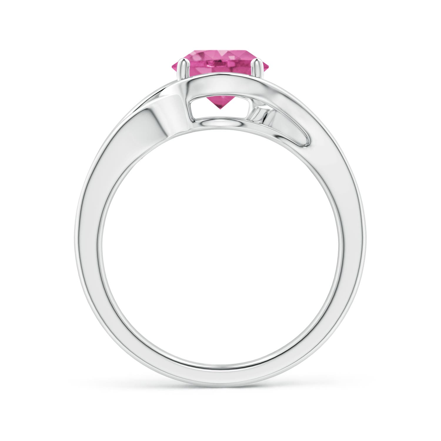 AAA - Pink Sapphire / 1.6 CT / 14 KT White Gold