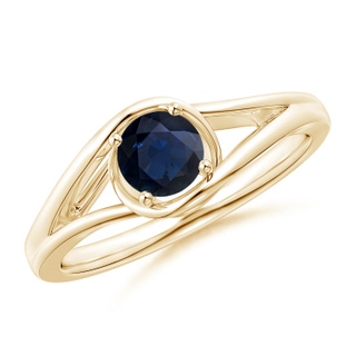 Round A Blue Sapphire