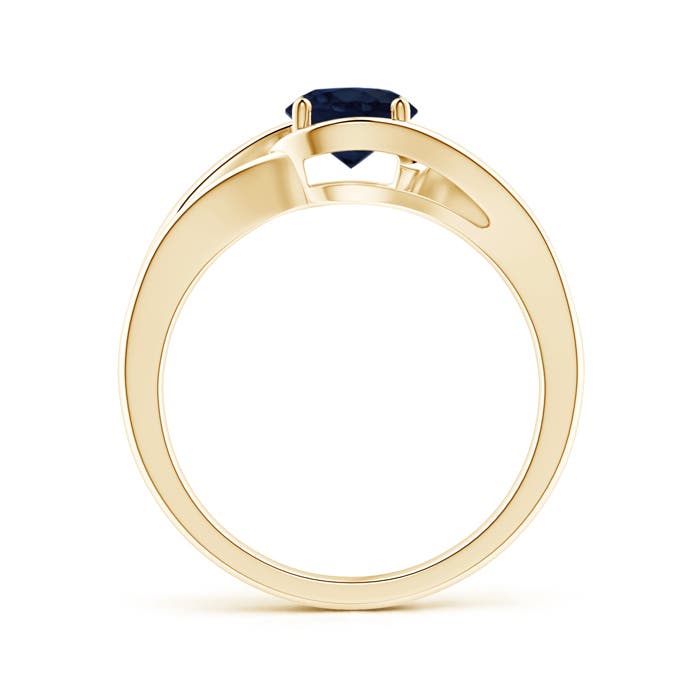 A - Blue Sapphire / 1 CT / 14 KT Yellow Gold