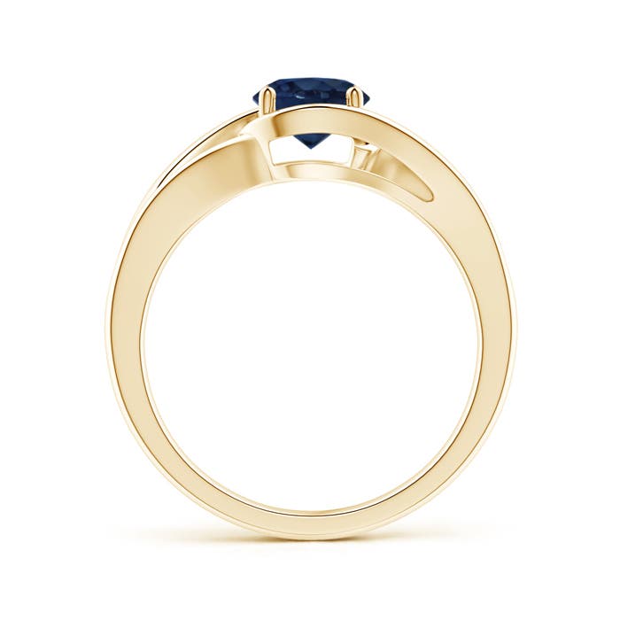 AA - Blue Sapphire / 1 CT / 14 KT Yellow Gold