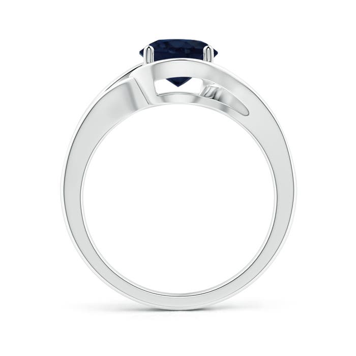 A - Blue Sapphire / 1.6 CT / 14 KT White Gold