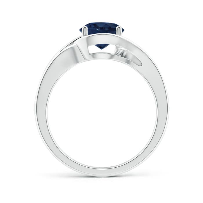 AA - Blue Sapphire / 1.6 CT / 14 KT White Gold