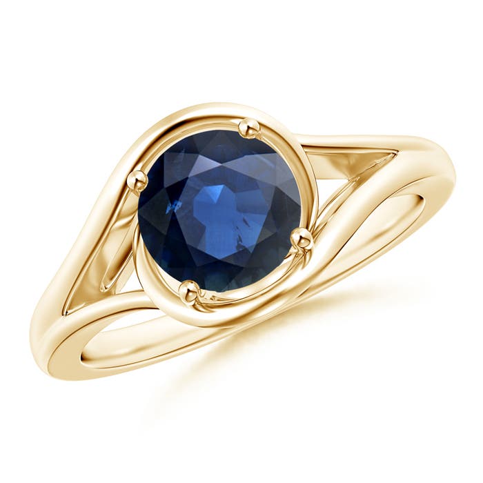 AA - Blue Sapphire / 1.6 CT / 14 KT Yellow Gold