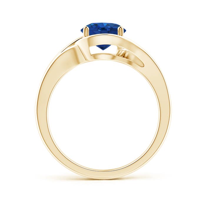 AAA - Blue Sapphire / 1.6 CT / 14 KT Yellow Gold