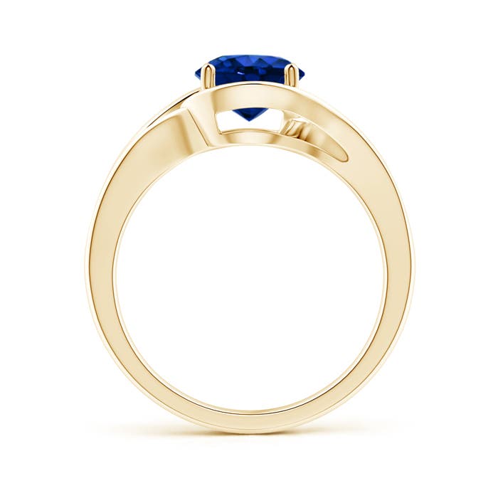 AAAA - Blue Sapphire / 1.6 CT / 14 KT Yellow Gold