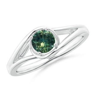 Round AA Teal Montana Sapphire