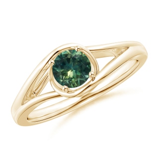 Round AA Teal Montana Sapphire