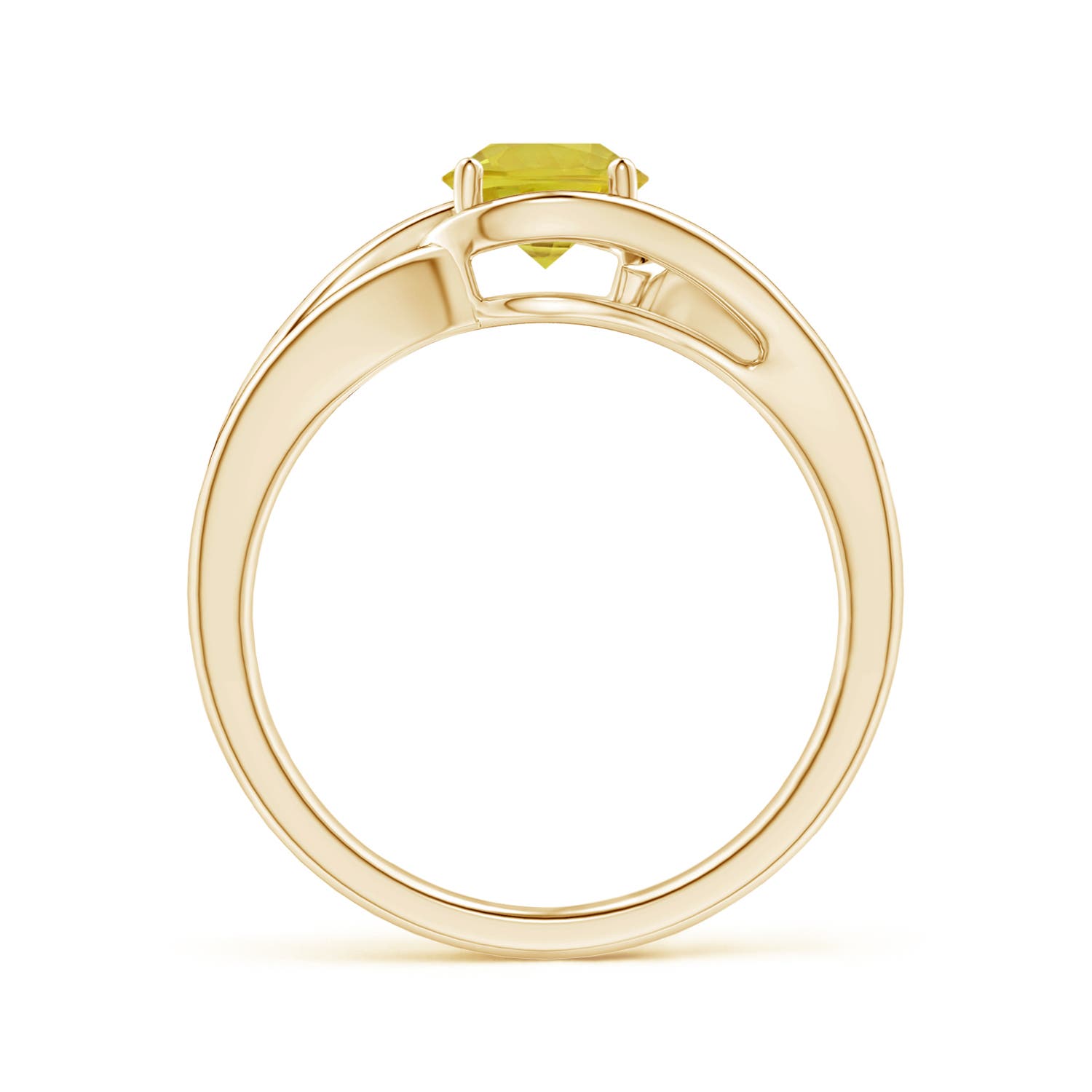 A - Yellow Sapphire / 1 CT / 14 KT Yellow Gold