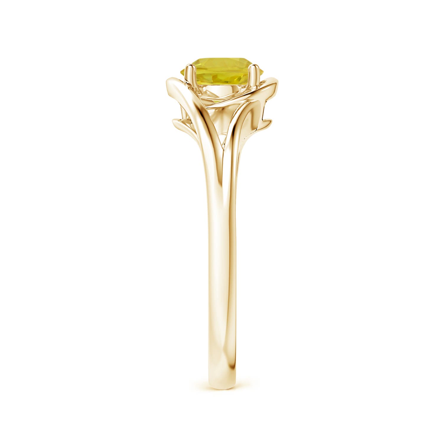 A - Yellow Sapphire / 1 CT / 14 KT Yellow Gold