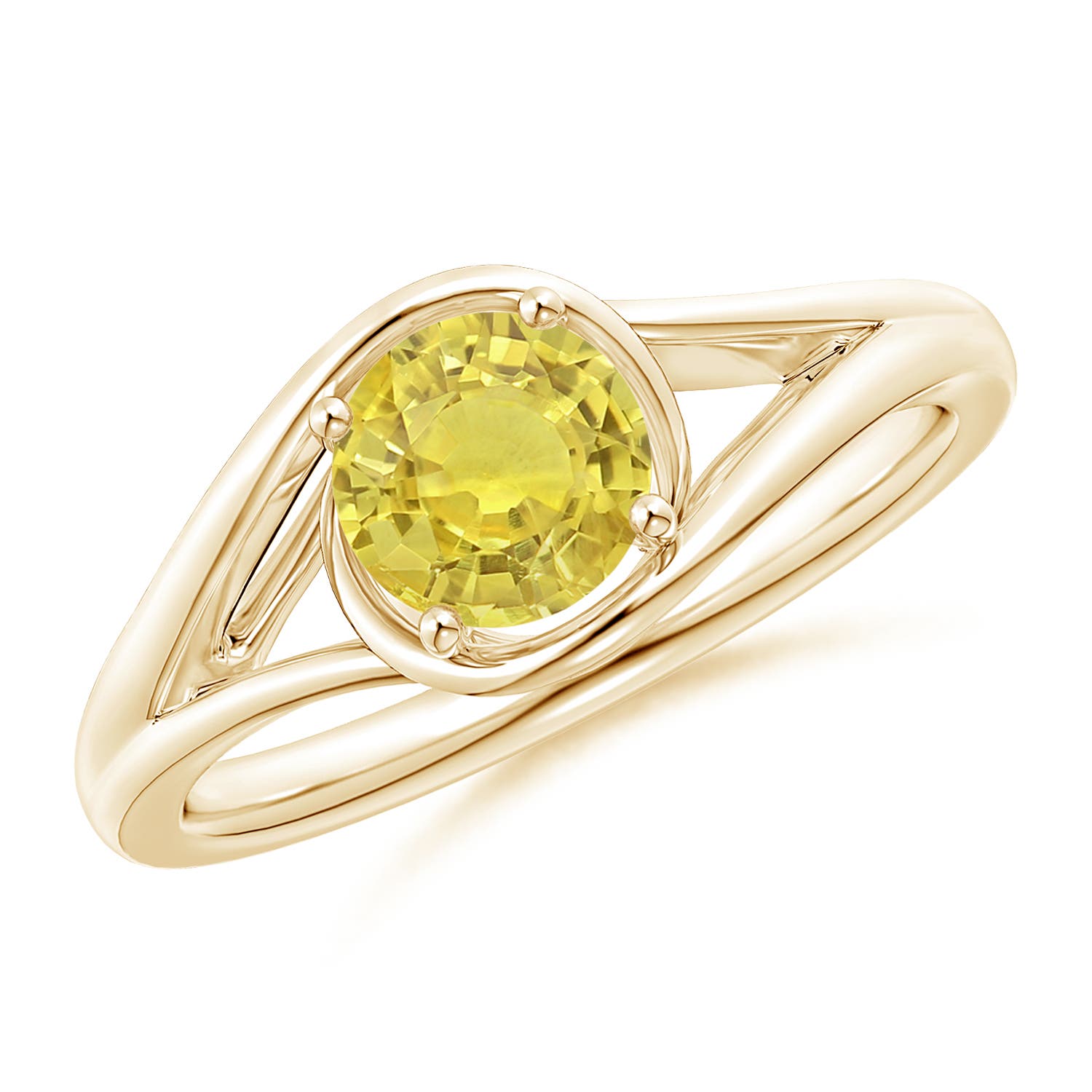 AA - Yellow Sapphire / 1 CT / 14 KT Yellow Gold