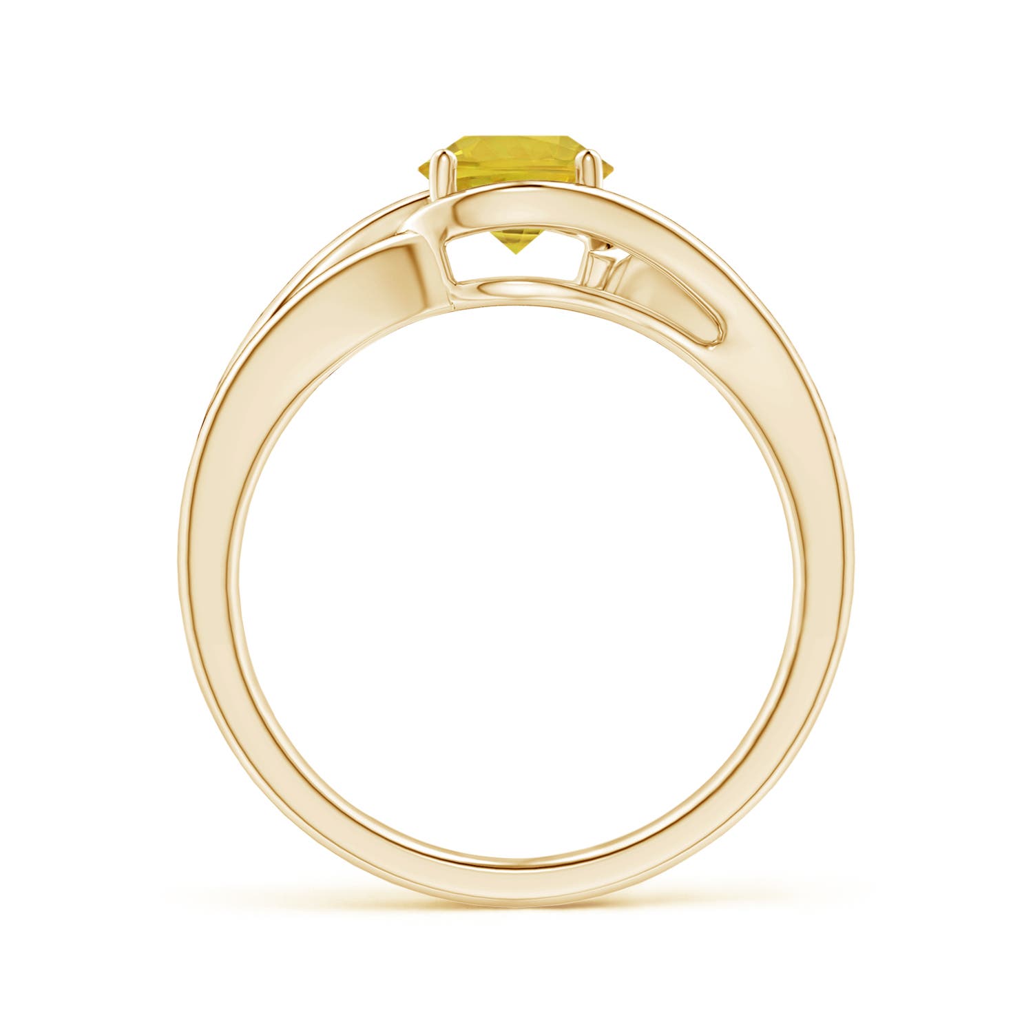 AAA - Yellow Sapphire / 1 CT / 14 KT Yellow Gold