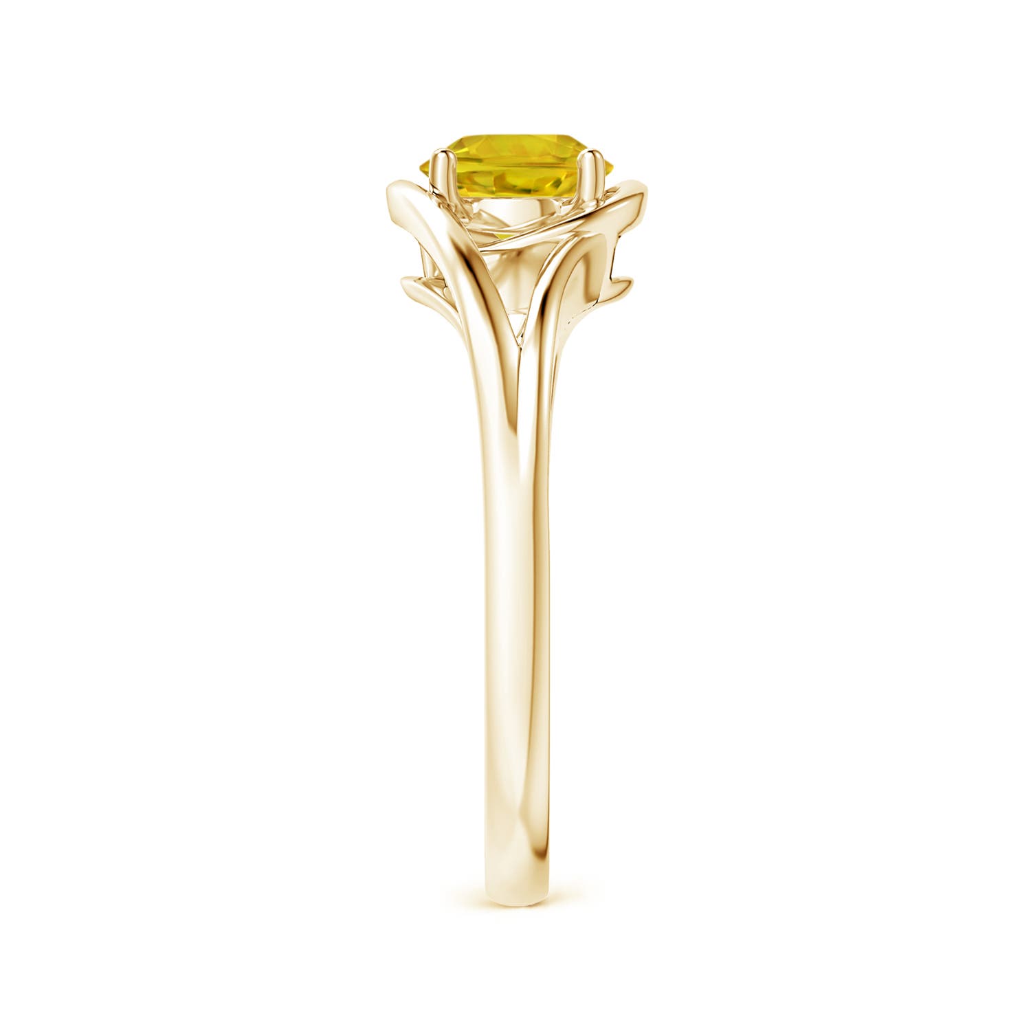 AAAA - Yellow Sapphire / 1 CT / 14 KT Yellow Gold