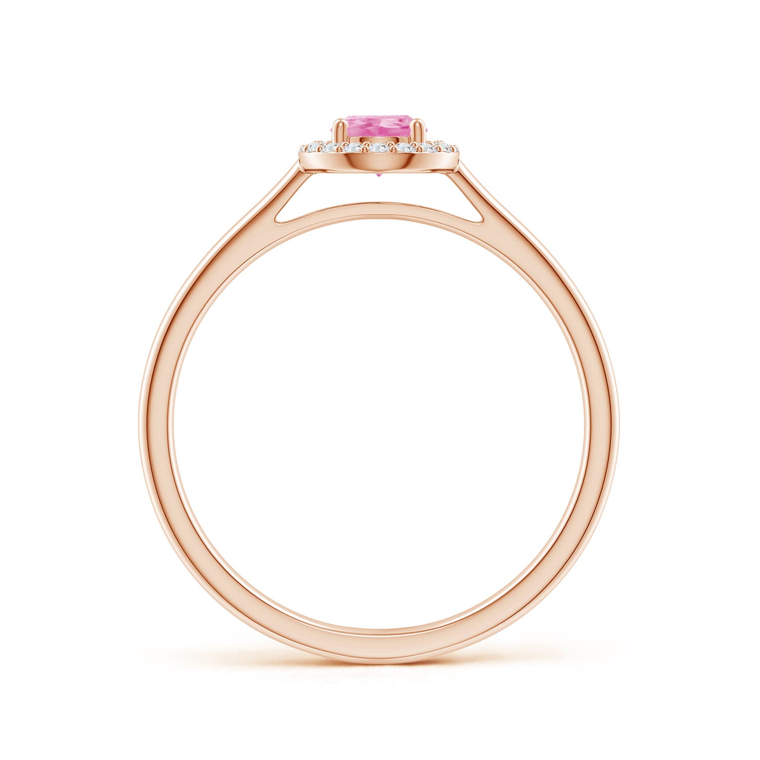 A - Pink Sapphire / 0.55 CT / 14 KT Rose Gold