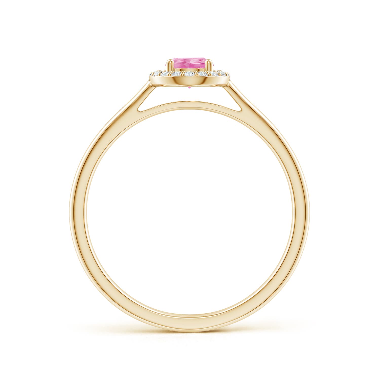 A - Pink Sapphire / 0.55 CT / 14 KT Yellow Gold