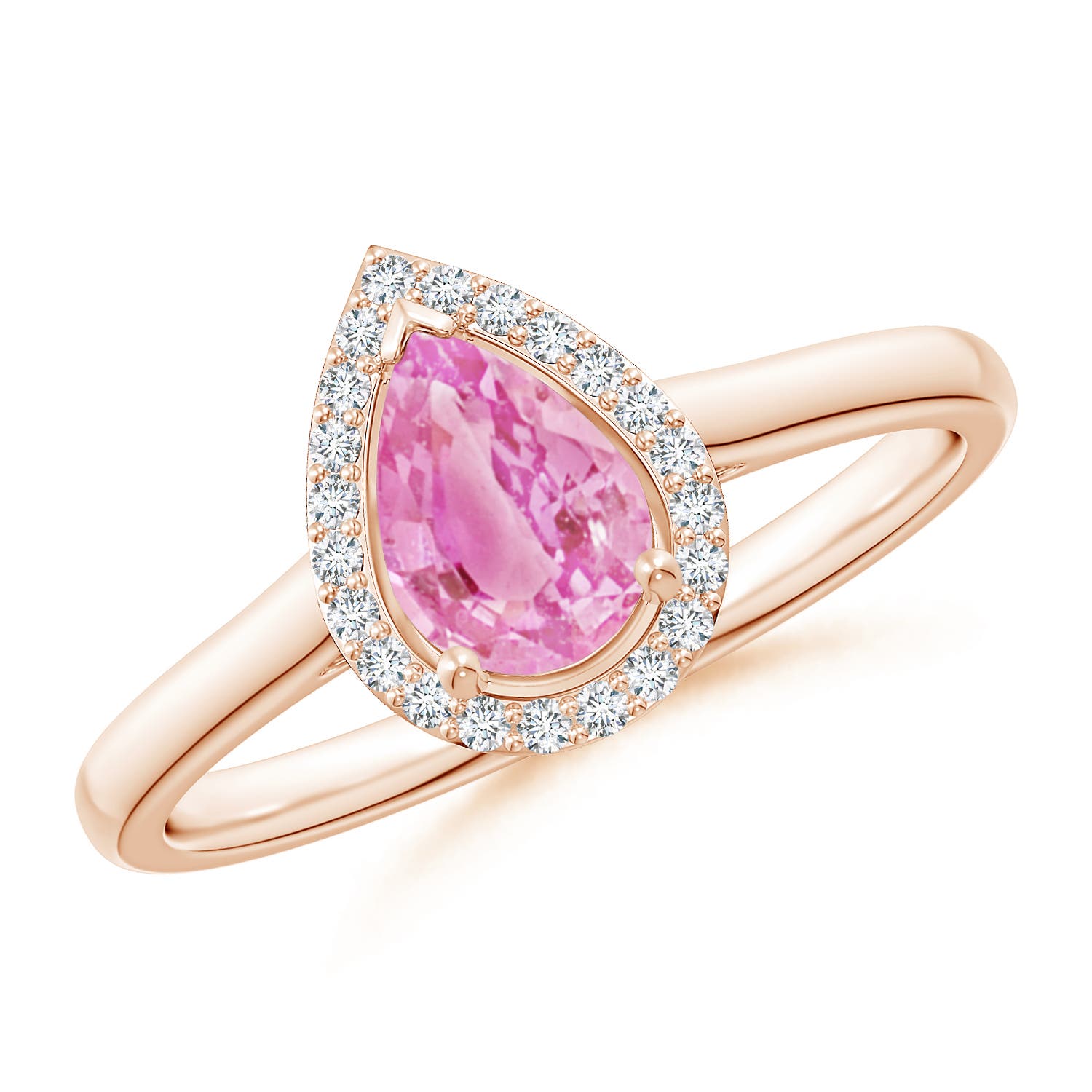 A - Pink Sapphire / 0.87 CT / 14 KT Rose Gold