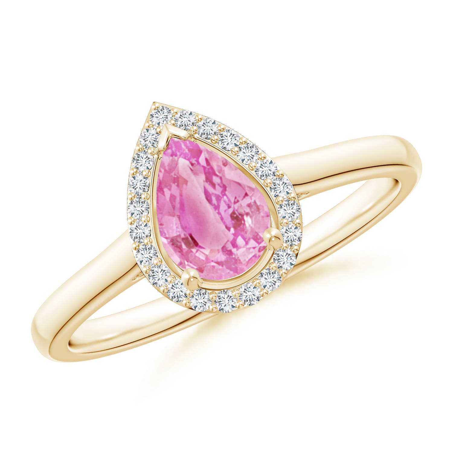 A - Pink Sapphire / 0.87 CT / 14 KT Yellow Gold