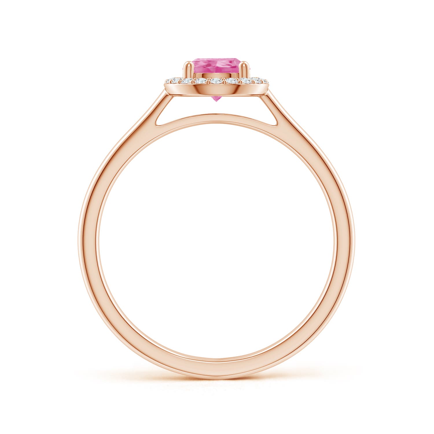 AA - Pink Sapphire / 0.87 CT / 14 KT Rose Gold