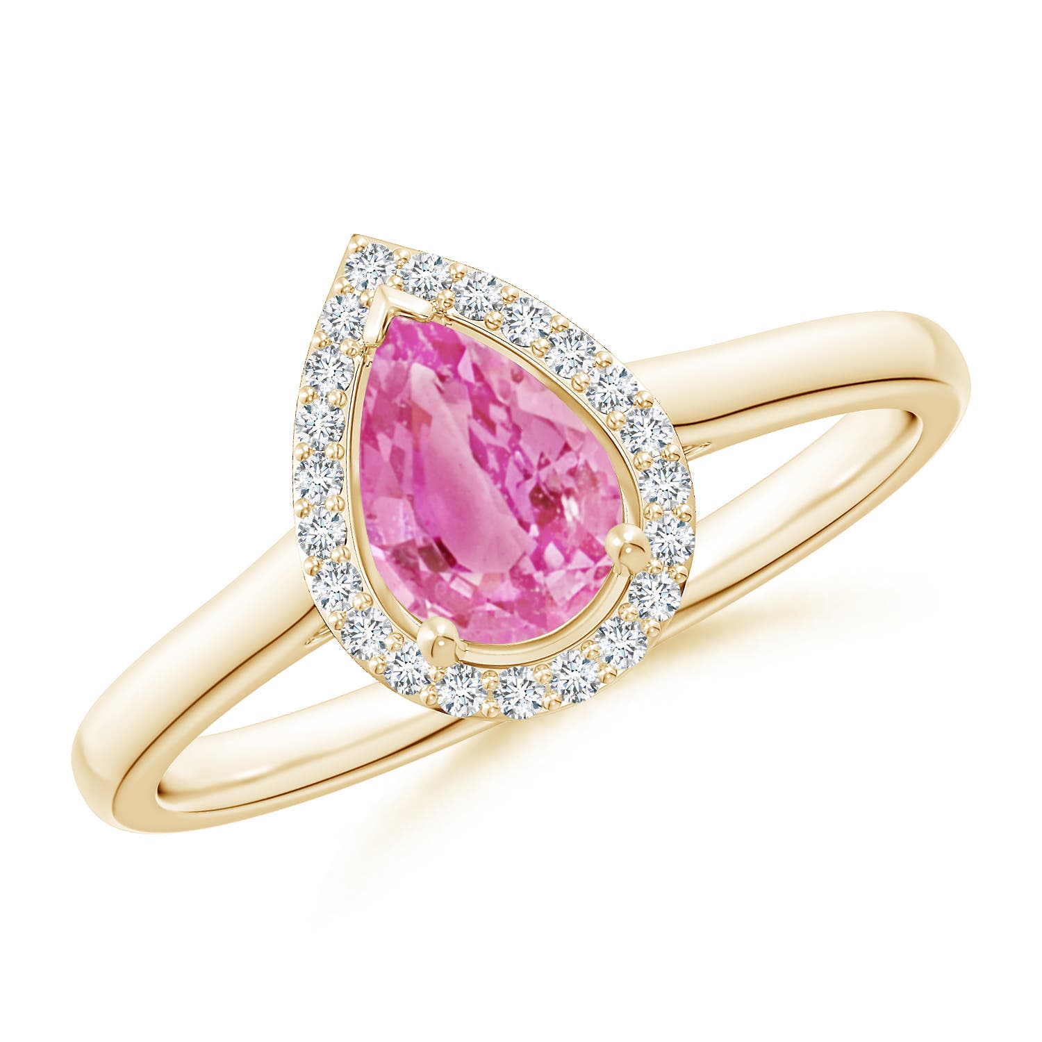 AA - Pink Sapphire / 0.87 CT / 14 KT Yellow Gold