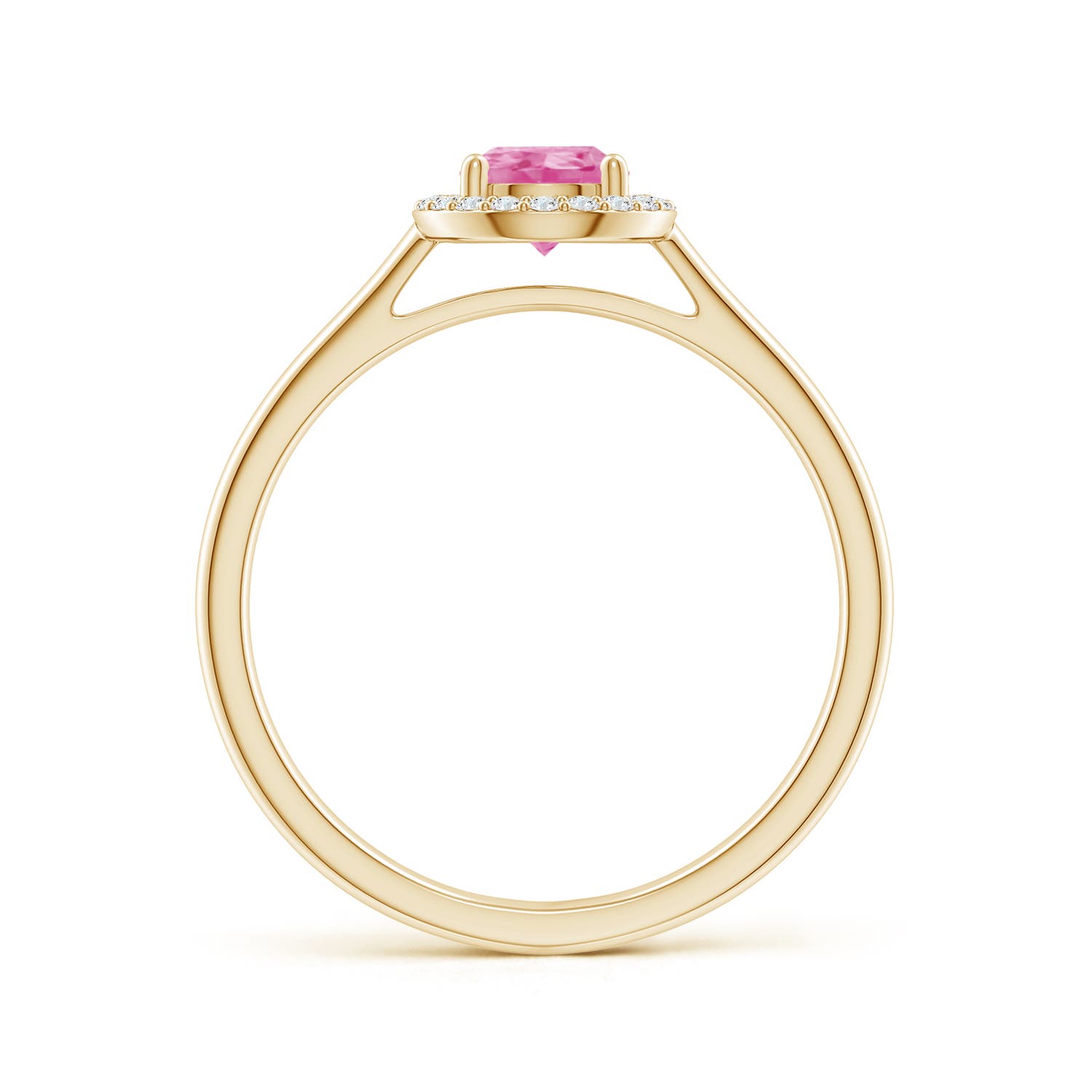 AA - Pink Sapphire / 0.87 CT / 14 KT Yellow Gold