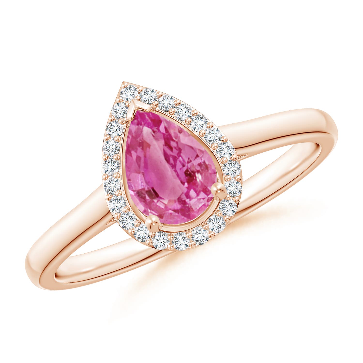 AAA - Pink Sapphire / 0.87 CT / 14 KT Rose Gold