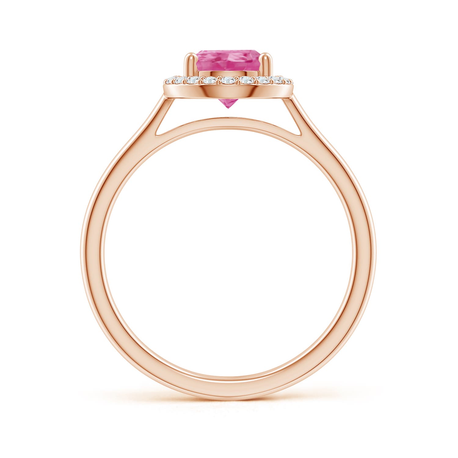 AAA - Pink Sapphire / 1.79 CT / 14 KT Rose Gold