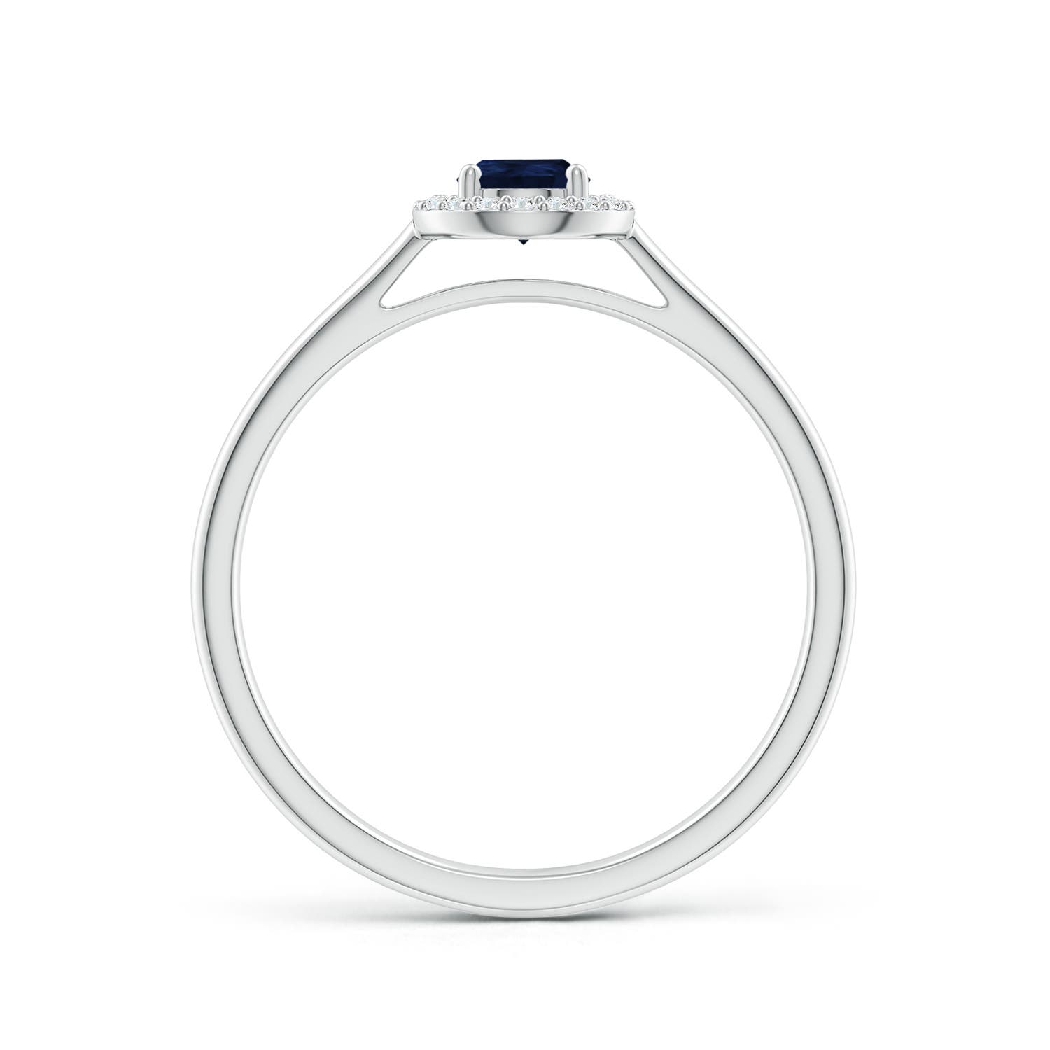 A - Blue Sapphire / 0.5 CT / 14 KT White Gold