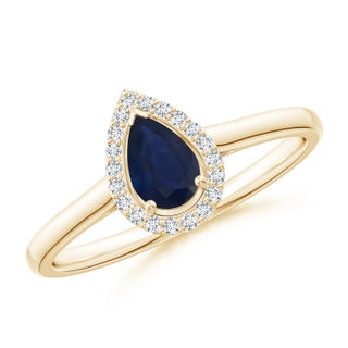 Pear A Blue Sapphire