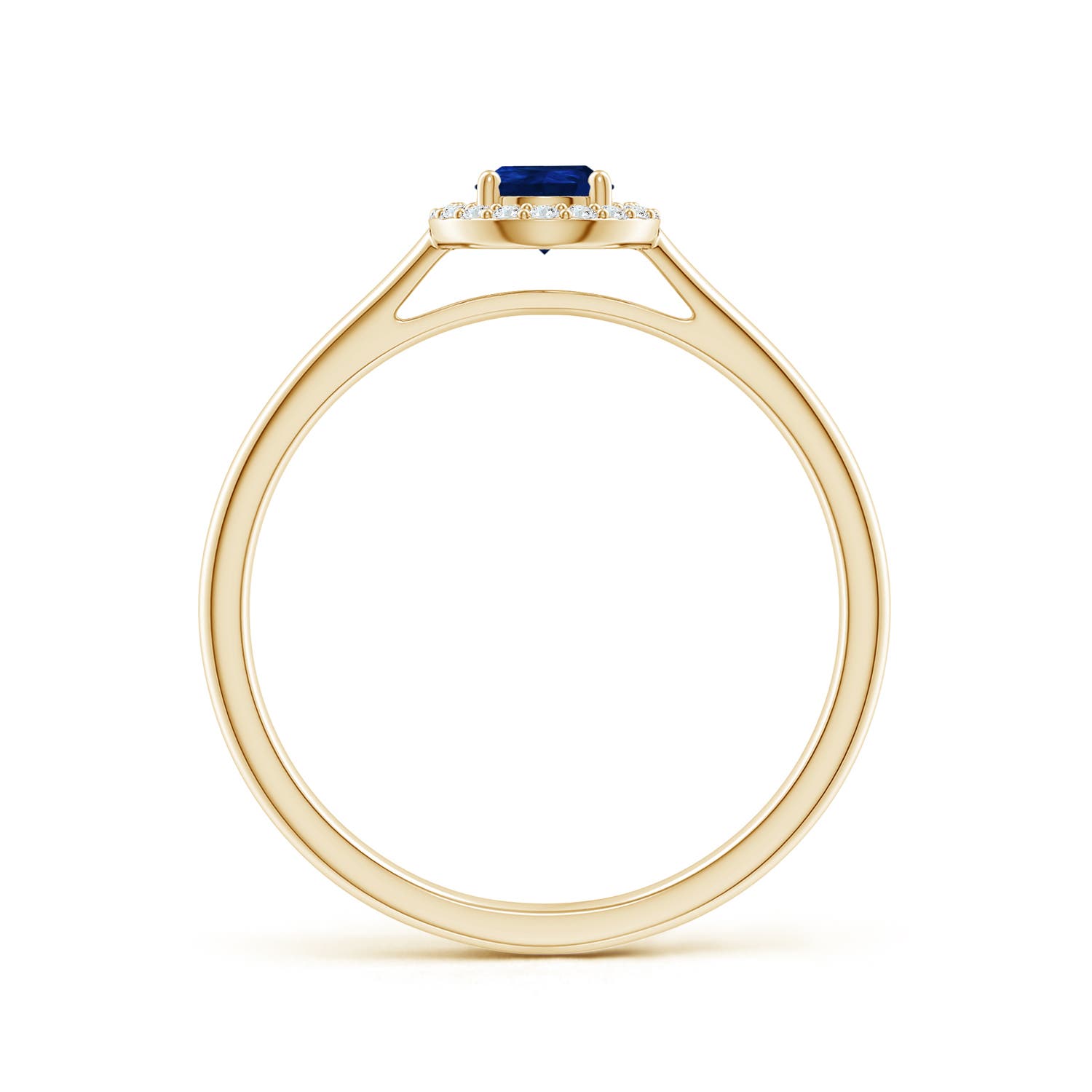 AA - Blue Sapphire / 0.5 CT / 14 KT Yellow Gold