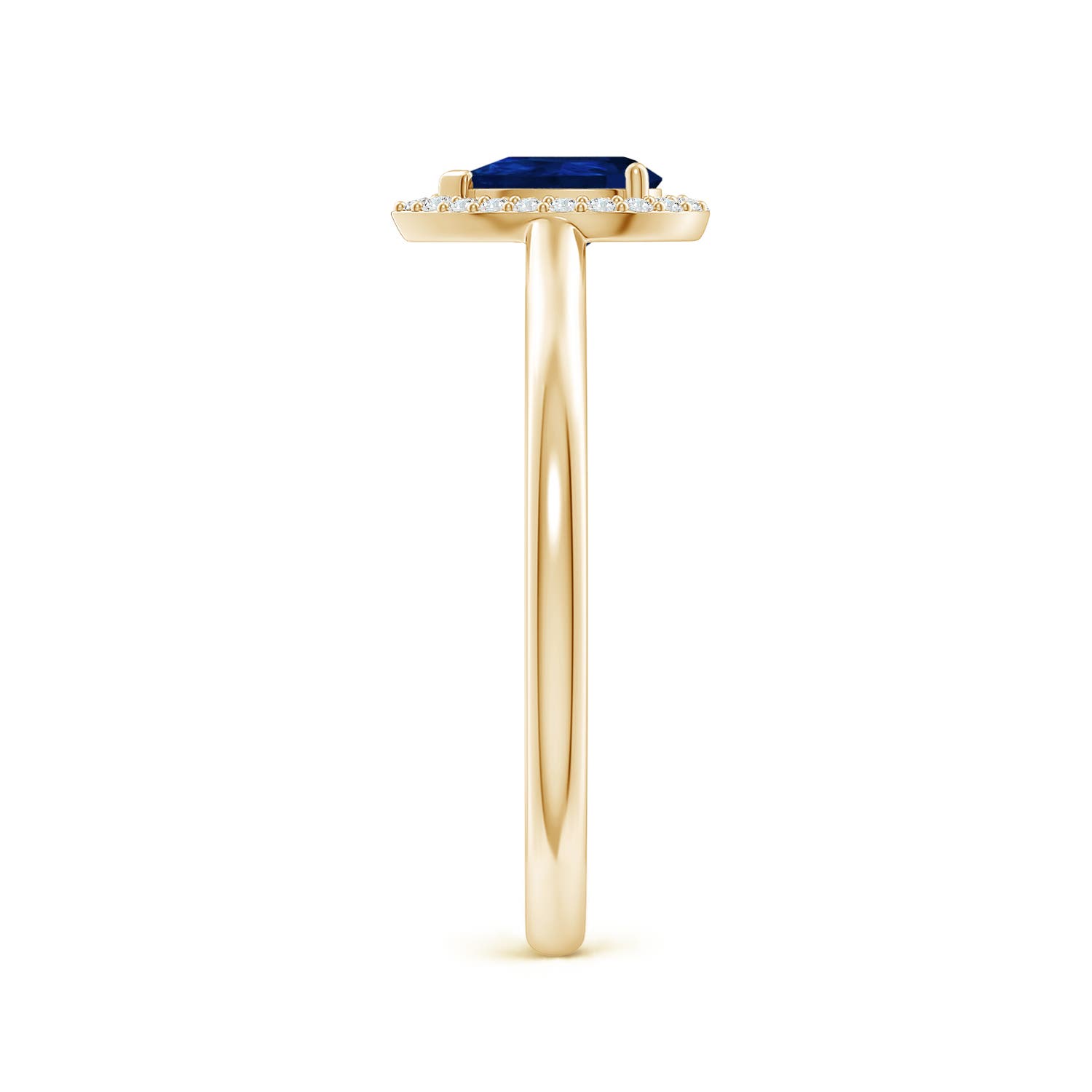 AA - Blue Sapphire / 0.5 CT / 14 KT Yellow Gold