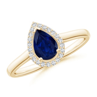 Pear AA Blue Sapphire