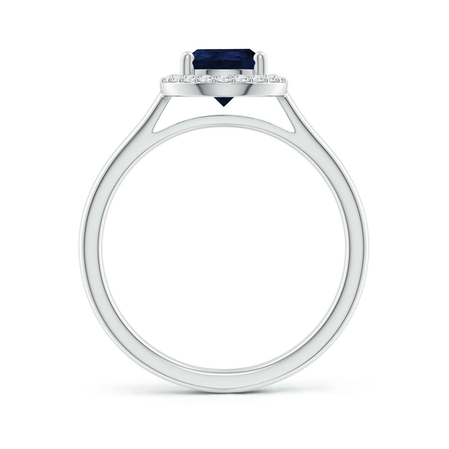 A - Blue Sapphire / 1.71 CT / 14 KT White Gold