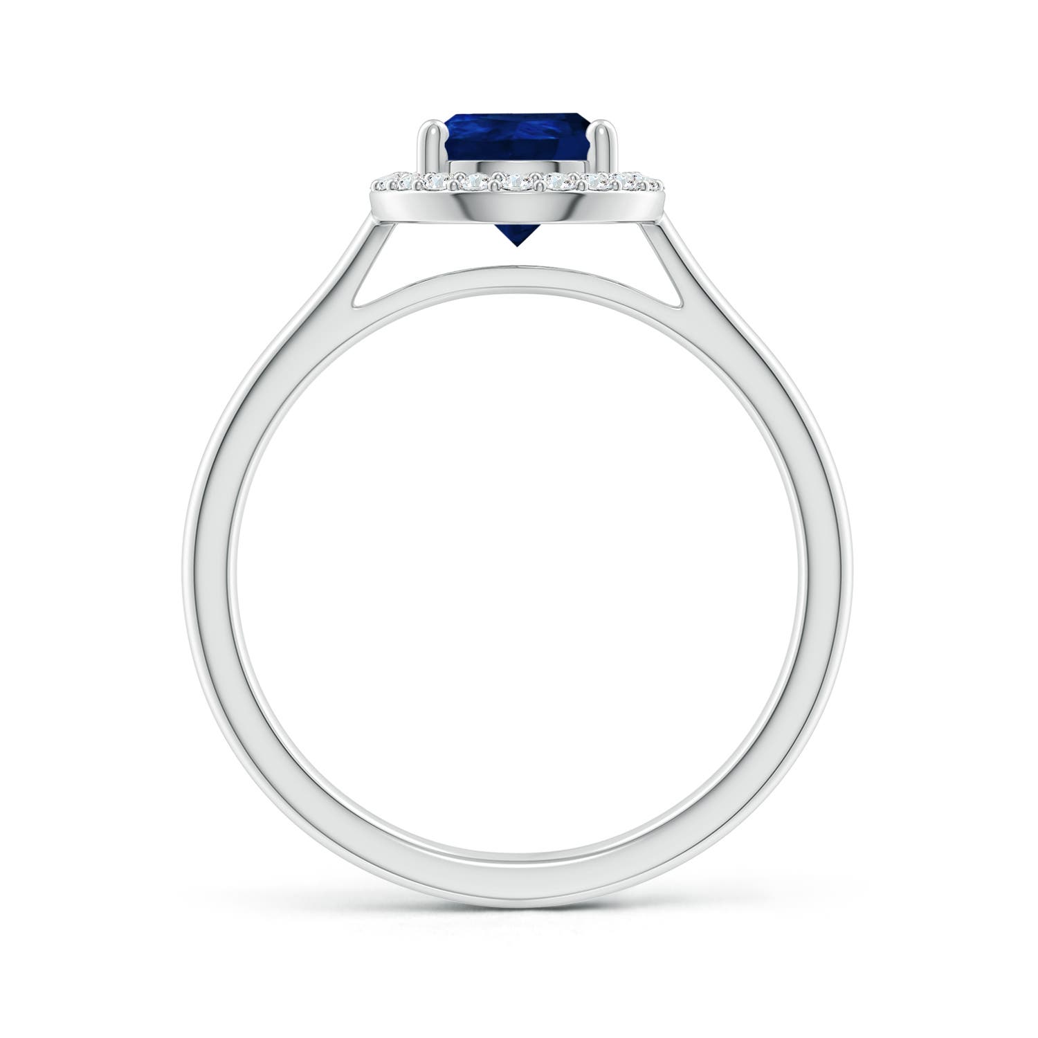 AA - Blue Sapphire / 1.71 CT / 14 KT White Gold