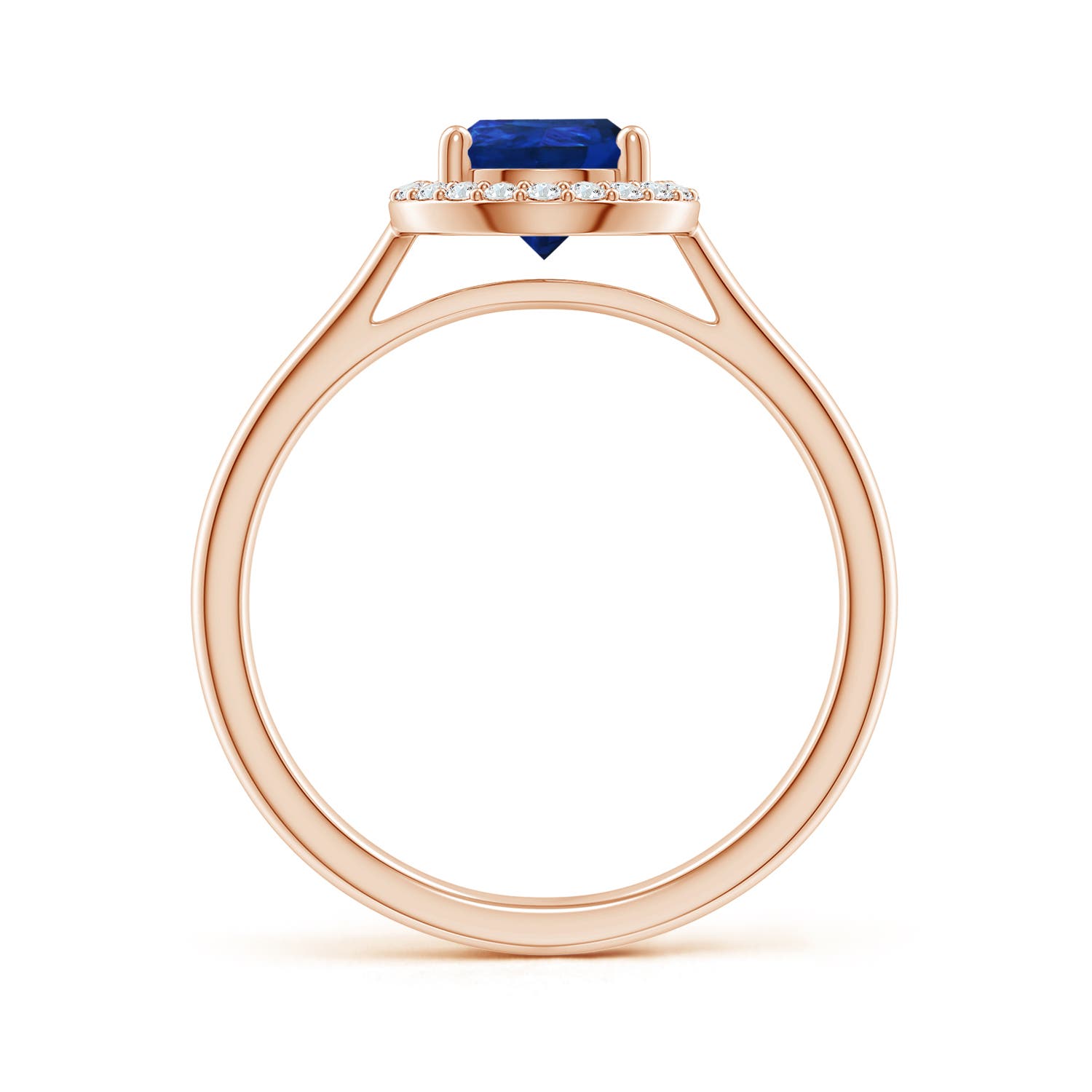 AAA - Blue Sapphire / 1.71 CT / 14 KT Rose Gold