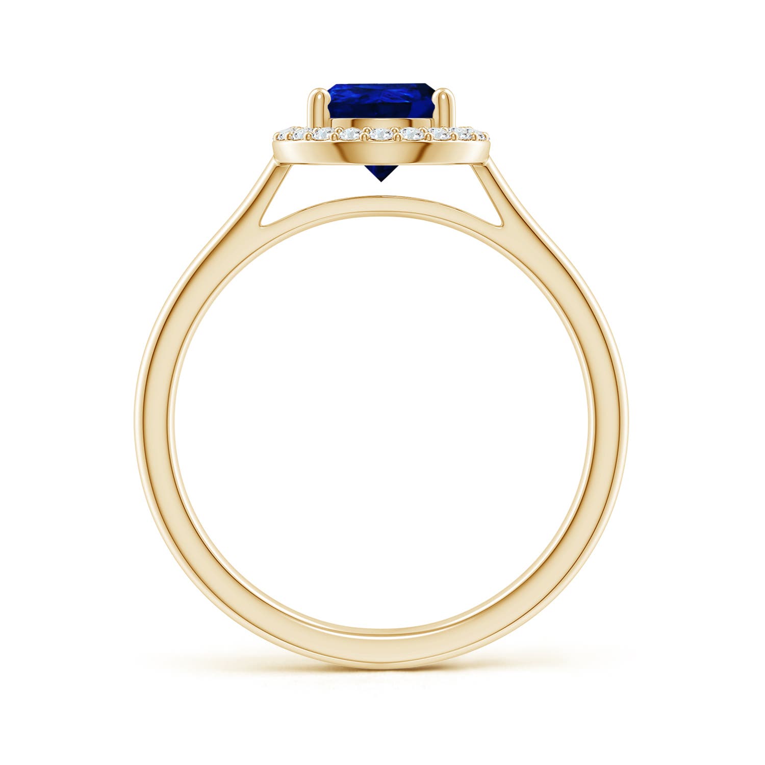 AAAA - Blue Sapphire / 1.71 CT / 14 KT Yellow Gold