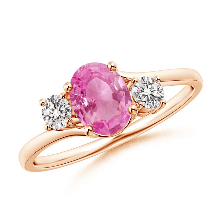 AA - Pink Sapphire / 1.06 CT / 14 KT Rose Gold