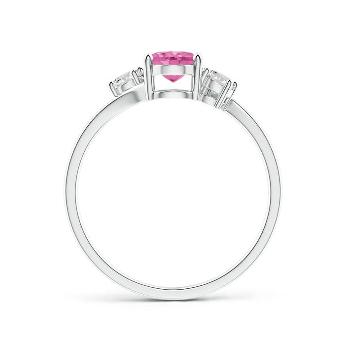 AA - Pink Sapphire / 1.06 CT / 14 KT White Gold